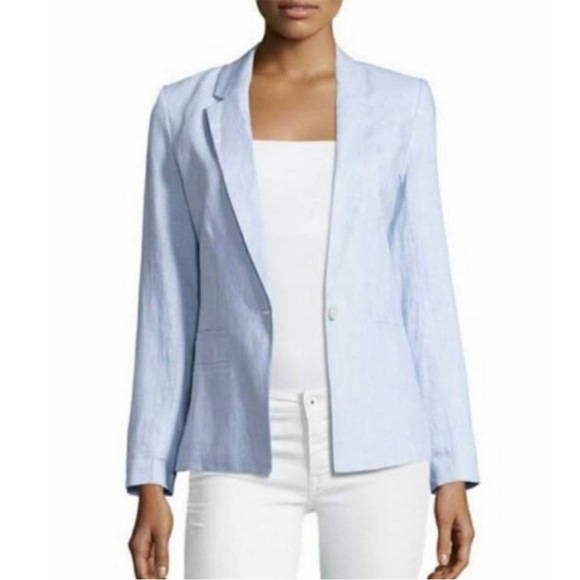 Joie Jackets & Blazers - Joie Mehira Linen Blazer Ice Blue Size 4